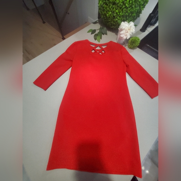 DIANE VON FURSTENBERG Incroyable robe midi haut de gamme rouge - Picture 9 of 11